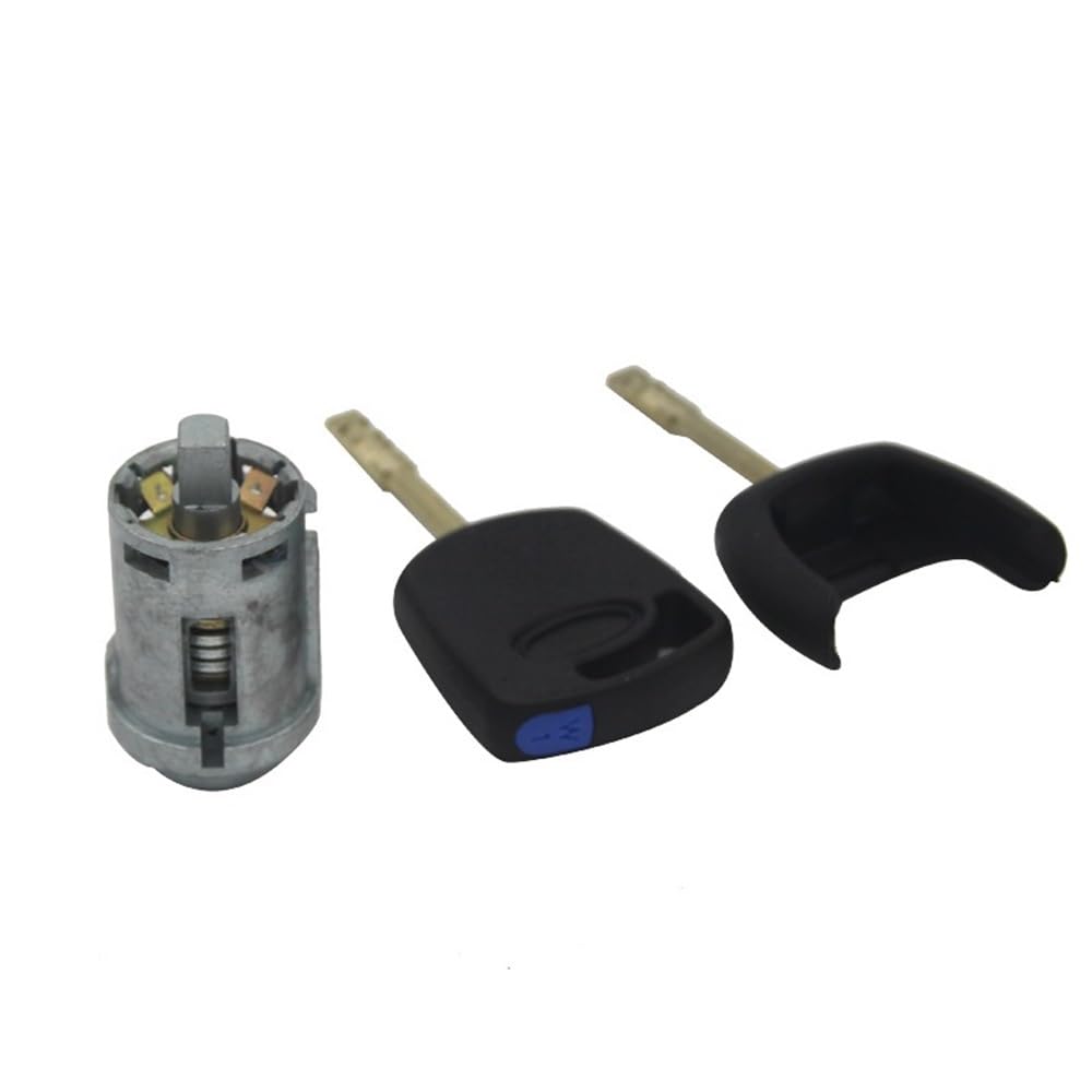 Zhjlut One Color Car Lock Cylinder Lk1s71f22050aa Compatible With Mondeo 2001-2007 Complete Lock Set Ignition Switch Door Lock Trunk Lock(Left Lock)