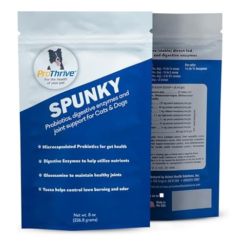 PROTHRIVE Spunky Digestive Supplement - Probiotics, Digestive Enzymes, Joint Support for Cats and Dogs | Pet Probiotics for Dogs and Cats - 8oz Cover