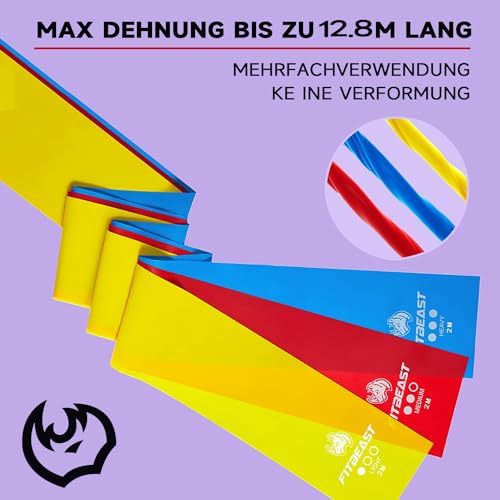 Fitnessband FitBeast Fitnessbänder 3er-Set, 2M