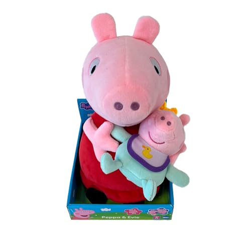 Peppa Wutz mit Baby, 33 cm