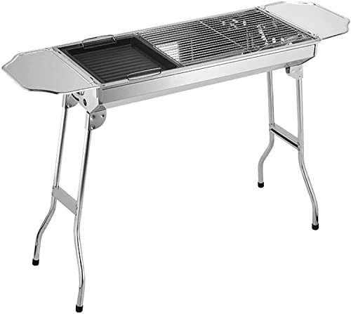 HYUARB Estufa de carbón portátil para Exteriores, Barbacoa, Patio, Camping, Picnic, Adecuada para Personas con Mesa de carbón.