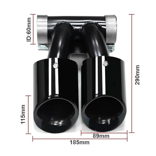 Embout echappement double noir pour sublimer vos sorties sur circuit