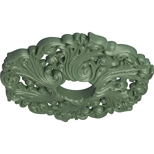 Image of Ekena Millwork CM19ORAGF Orrington Ceiling Medallion, Athenian Green