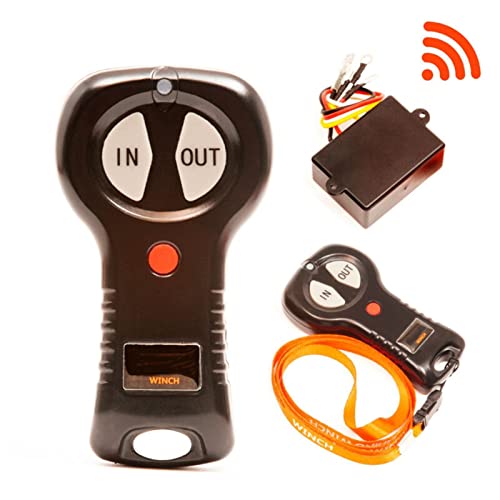 DOLUNTO 12V Winch Eléctrico Off-Road 3000LB miniatura 2