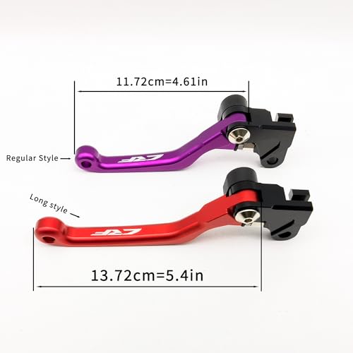 Image of Dirt Pivot Brake Clutch Levers Replacement for Honda CRF250L Rally CRF300L Rally 2021-2025 (Red Long Clutch)