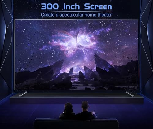 Image of TOPTRO HQ5 1080p Native Resolution Projector for Home 4K Support, 12000 Lumen (1100 ANSI) Auto (Focus+Keystone+Screen Fit) WiFi 6 Inbuilt Netflix PrimeVideo Hotstar 10W Speaker 300 inch Max Display