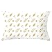 ANAZOZ Fundas para Cojines 30 x 30,Funda Cojin Poliéster Fundas de Cojines Estrellas y Ramas Blanco Oro