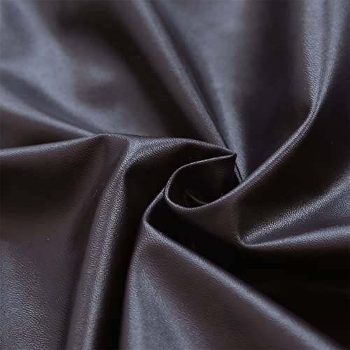 Qubjus Dining Chair Covers, Solid Pu Leather Waterproof Oilproof Stretch Dining Chair Protector Cover Slipcover (Coffee, 4 Pack) #TOP3