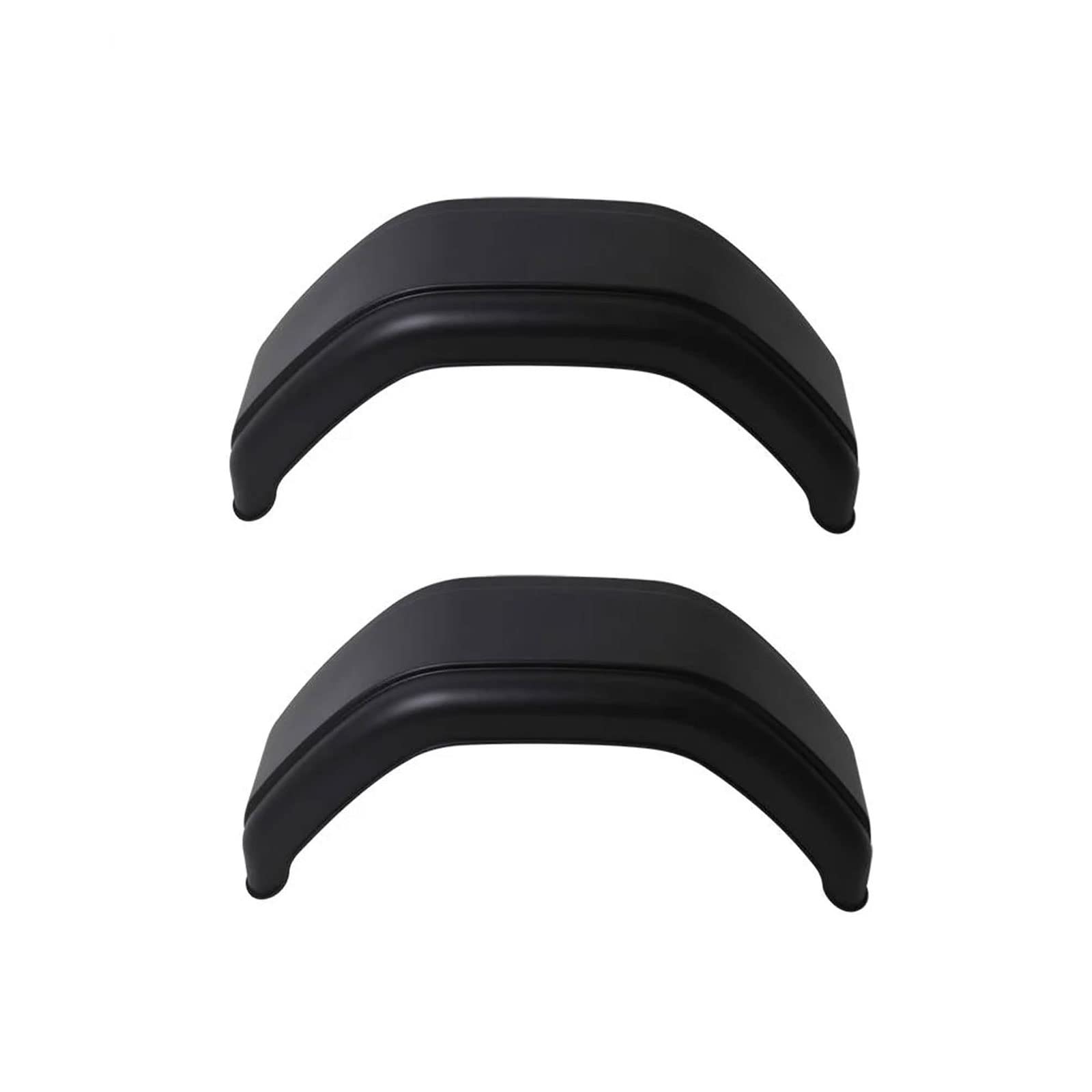 Lot de 2 garde-boues en plastique pour remorque - 14" - Noir - Universel