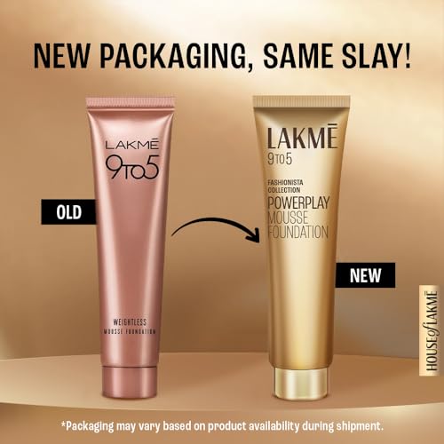 Lakmé 9 To 5 Weightless Mousse Foundation, Beige Vanilla, 25g Matte Finish - Image 2