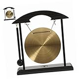 TOGEVAL デスクトップ合金ミニゴング 繊細装飾 十二支モチーフ 鋳造ブロンズ製 禅インテリア 家庭用オフィス飾り ユニーク調和アクセント