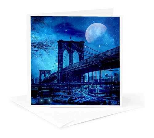 Cartes de vœux Brooklyn New York 15x15 correspondance correspondance - 5
