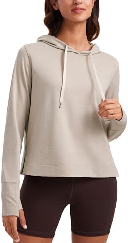 CRZ YOGA Cloud Jersey Pullover Hoodies for Women Long Sleeve Hood...