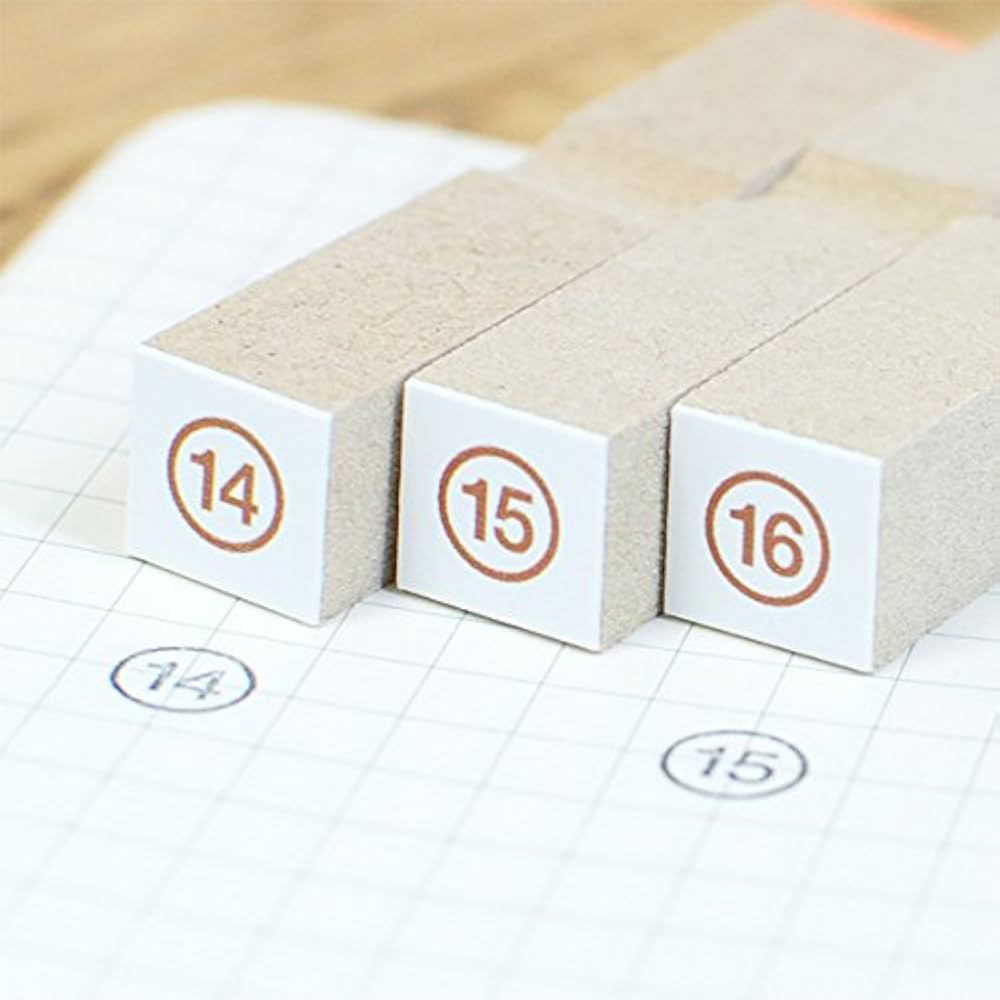 Amazon.co.jp: 14から16までの丸囲み数字セット : 文房具