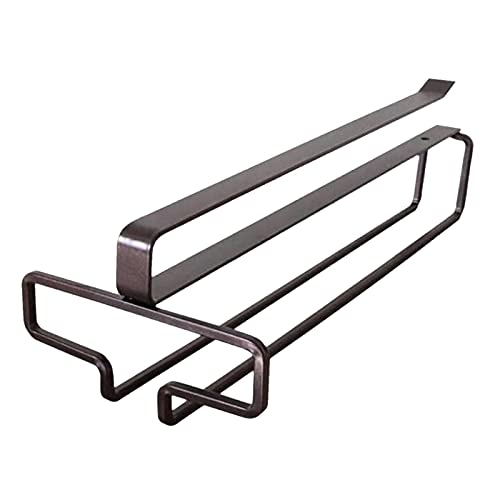 Étagère à Vin à Suspendre Verre Porte-Verre Porte-Verres, Rangement Porte-Verres pour Cuisine, Salle à Manger et Bar, Verre Suspendu sans Perçage Facile àInstaller pour Bar Cuisine, Noir