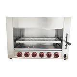 INTSUPERMAI Cheese Melter Machine Stainless Steel LPG Countertop Salamander Broiler Wall-mounted Gas Burner for Melt Cheese Toast Sandwiches Grill Steaks