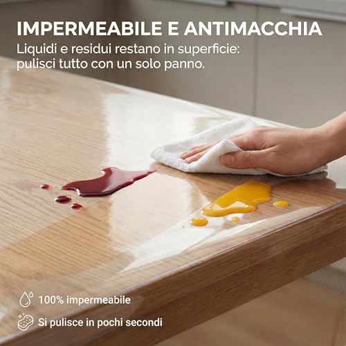 Nappe transparente anti-taches 140x240cm contre les rayures - 3