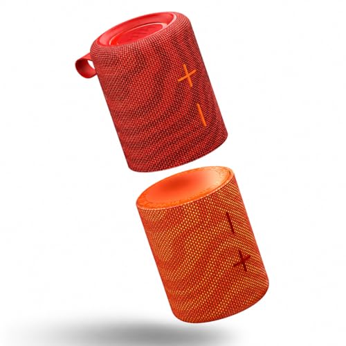 Stromberg Mega-Twin 2-in-1 Portable Bluetooth Speaker 20W 11-Hour Playtime Magnetic Lights Stereo Sound Lava