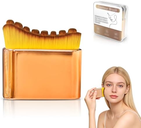 [Upgraded] Facial Lymphatic Contour Brush – Soft Bristles Sculpting Tool for Face, Ergonomic Lymphatic-Inspired Massage Brush for Skincare Routine