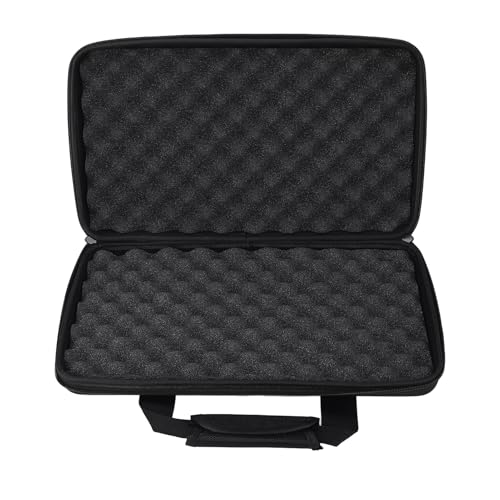 Sunisfa DJ Controller Case, Portable Hard Case with Cushioning Sponge, Double Zippers, Convenient Handle for DDJ FLX4, DDJ 400, DDJ SB2, DDJ SB3, DDJ RB, EVA Material, 50x30x8cm