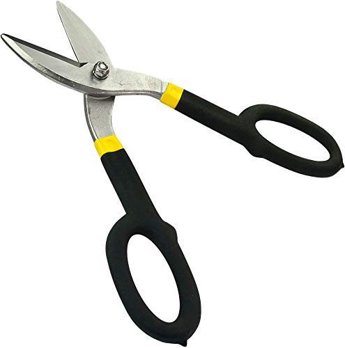 AERZETIX - Cizallas para chapa 270mm - Tijeras de hojalatero - Cizallas de metal/Universal - Corte recto - Mango antideslizante - Acero/CR-V/ - C45789