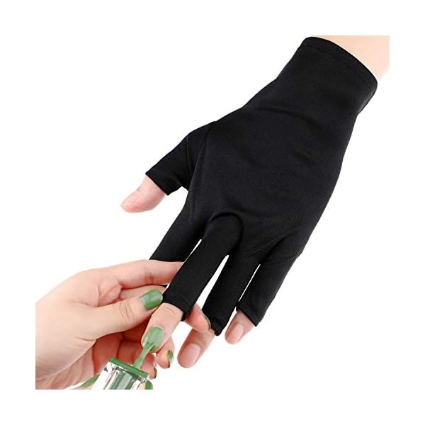 3-Pairs-UV-Shield-Glove-Gel-Manicures-Glove-Anti-UV-Fingerless-Gloves-Protect-Hands-from-UV-Light-Lamp-Manicure-Dryer-Black Syhood 3 Pair UV Light Glove for Gel Nail Lamp Manicure Glove Anti UV Fingerless Gloves Protect Hands from Nail Lamp Manicure