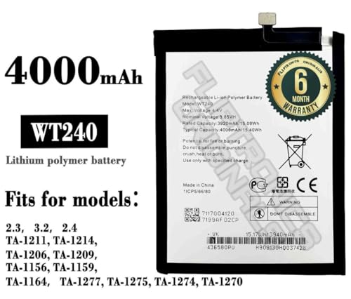 Image of WT240 Battery for Nokia 3.2 TA-1211 TA-1214 TA-1206 TA-1209 TA-1156 TA-1159 TA-1164 Battery with 6 Months Warranty*** (X278)