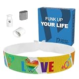 Druck-Palast LGBTQ Love bunt Stoffarmband - Wasserfestes Satin Armband - Unterstütze Vielfalt und Toleranz - Handmade Pride Accessoire - Geschenkidee für die LGBTQ Community - Modisches Statement