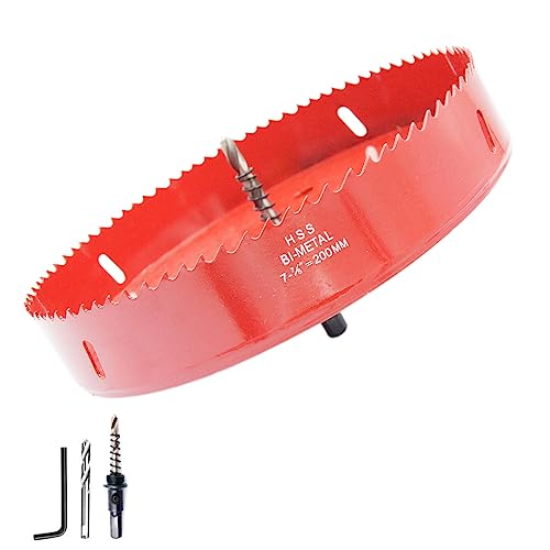 Sega a tazza 200mm, fresa a tazza LAIWEI, fresa circolare per la realizzazione di fori in legno, profili in alluminio, cartongesso, PVC ecc.