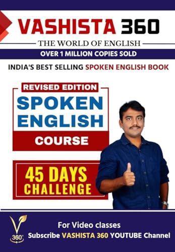 360 Spoken English 45 Days Challenge Course & Vashista 360 Si - Constable English Combo ( Bilingual Telugu To English Learning )