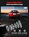 REDTIGER 4K STARVIS 2 Dash Cam Front and Rear, 5GHz WiFi 20MB/s Download, 128GB Card Included, Voice Control, Dash Camera for Cars with 3.18