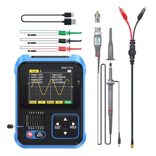Testeur de transistor DSO-TC3 et oscilloscope portable 500 kHz avec générateur de signal