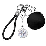 Juego de llavero de pintura de flor de ciruelo para mujeres y niñas, 8 piezas de accesorios de llavero portátil
