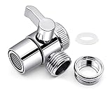 Langlebiges Material: Dieser hochleistungsumlenker mit sauberem aussehen ist solide aus kupfer gefertigt, um dem täglichen rost standzuhalten, zu korrodieren und zu trüben, langlebig zu sein und kann für eine lange zeit verwendet werden. Modernes design, geeignet für jeden dekorationsstil in Küche und bad.