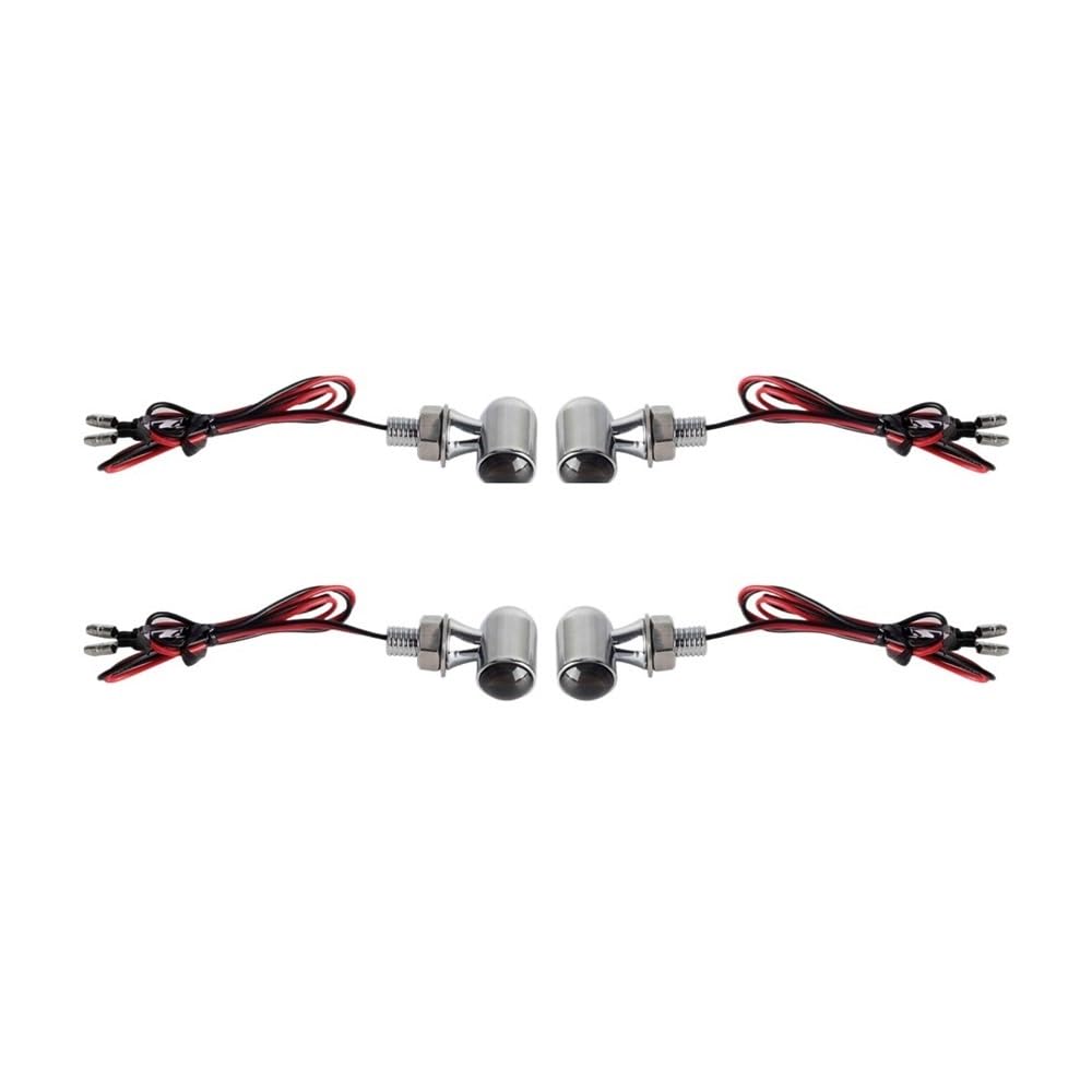 Intermitentes para Moto, para H&Arley Softail Dyna Sportster para 8mm Aluminio Mini LED Luz señal Giro para Motocicleta luz Intermitente lámpara de señales Intermitentes