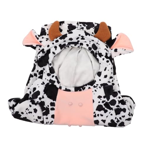 Disfraz de vaca para perros y gatos, talla M