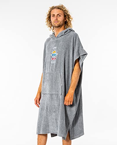 Image of Rip Curl Changing Poncho Hooded Towel, Icons Grey