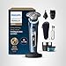 Philips Norelco Shaver i9000 Prestige, Wet & Dry Electric Shaver, Mystic Aqua, SenseIQ Technology, Triple Lift & Cut System, 360 Rotating Dual SteelPrecision Blades, Nose Trimmer, XP9201/88