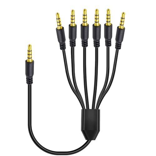 Cable de audio estéreo 3.5mm TRRS de 1 metro miniatura 1