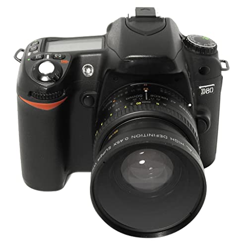 Image of 52mm 0.45X Wide Angle & Macro Lens for Nikon Canon Compatible With Sony DSLR DC Camera 18-55