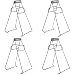 lurora2021 4 Piezas Anti-scottatura Ciotola Clip Pinza Per Ciotole Anti-scottatura In Acciaio Inox Clip Per Padella Anti-calore Pinza Per Ciotole Multi-funzione per Spostare O Rimuovere Piatti Caldi