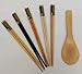 JapanBargain 2660, Wooden Chopsticks with Rice Paddle Scoop Gift Boxed Set Reusable Japanese Chinese Korean Bamboo Chop Sticks Dishwasher Safe