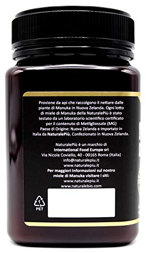 Manuka Honing 500+ MGO 500 gram. Geproduceerd in Nieuw-Zeeland, actief en rauw, zuiver en natuurlijk. Getest op… - Image 5