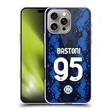 Head Case Designs Officially Licensed Inter Milan Alessandro Bastoni 2021/22 Players Home Kit Hard Back Case Compatible with Apple iPhone 16 Pro Max