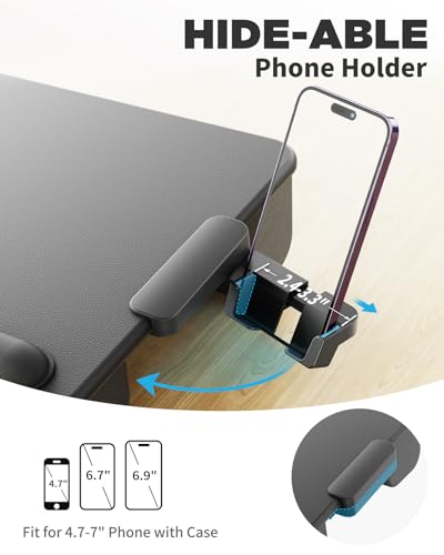 image for SAIJI Laptop Lap Desk, Portable Laptop Desk for Bed - Fits Up to 17
