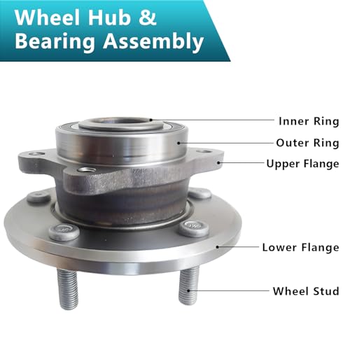 513286 Front Wheel Bearing Hub Assembly for Dodge Journey 2009-2020 by Saitourne - Used condition - Image 4