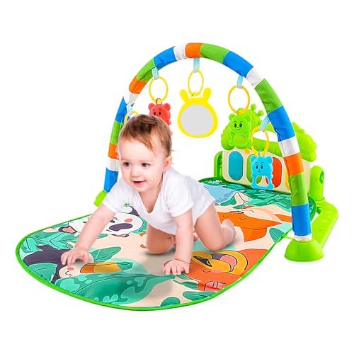 Gimnasio Con Alfombra De Juego Para Bebés - Piano De Juego Divertido | Juguetes Sensoriales Para Bebés, Tapete Para Actividades Con Luces Musicales De Piano, Tapetes Para Juegos Sensoriales, 5 Juguete