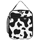 TIMAILOR Cow Print Lunch Box,Cow Print Lunch Bags for Women,Insulated Lunch Bag,Loncheras Para Mujer