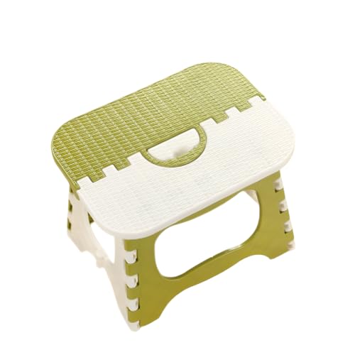 [lalarimi]【椅子 ポータブル 折りたたみスツール】プラスチック製 アウトドア/学習/家庭用対応 グリーン シンプルデザイン 軽量コンパクト ワンタッチ開閉 屋外耐久 洗える 収納便利 防滑加工 キャンプ/ベランダ用