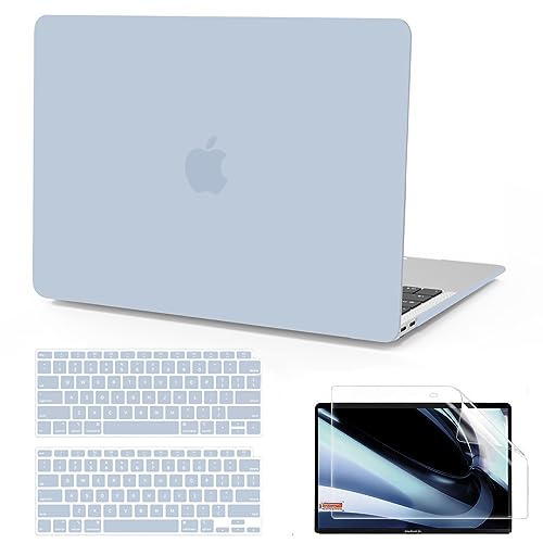 B BELK for MacBook Air 13 inch Case M1 2021 2020 2019 2018, Baby Blue
